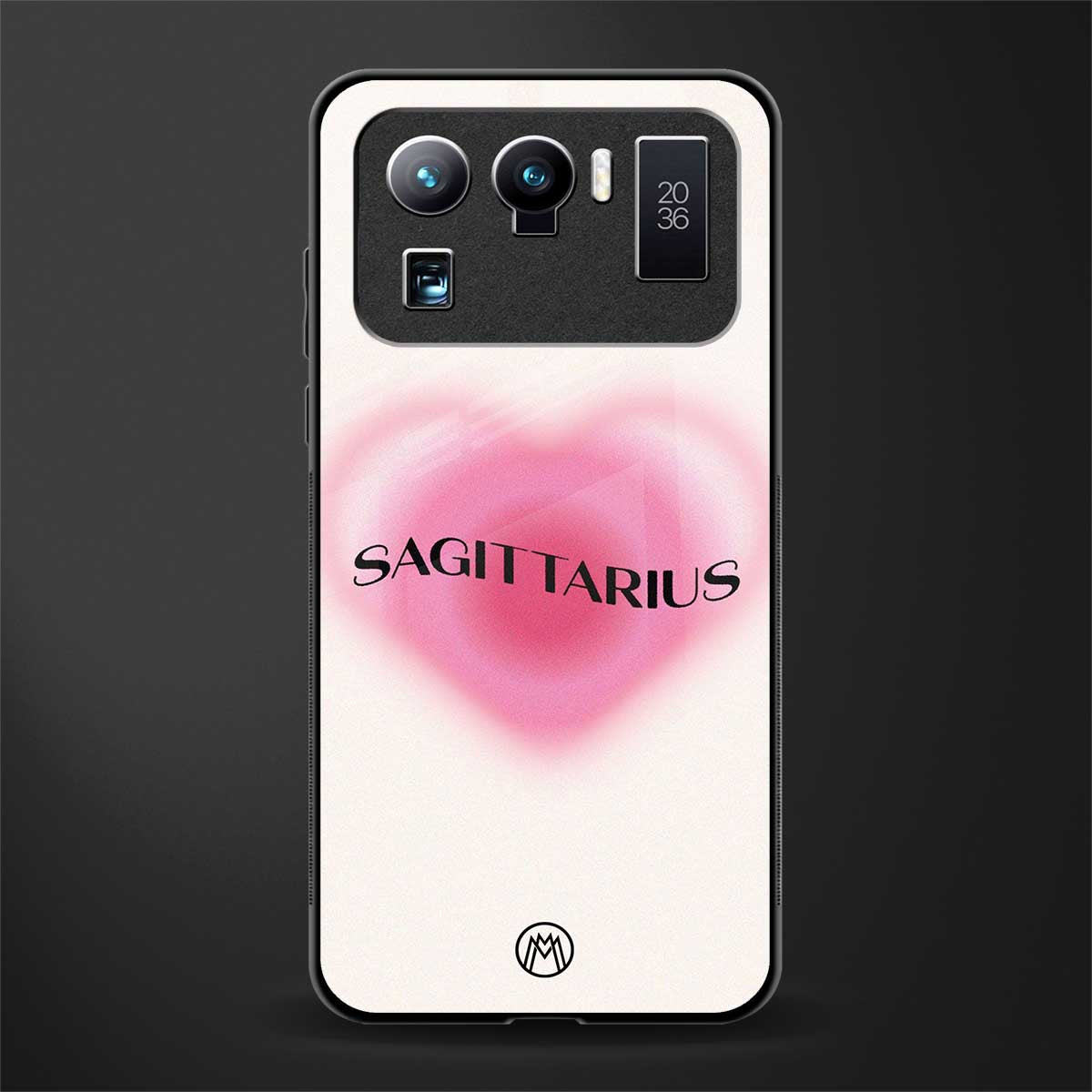 sagittarius minimalistic glass case for mi 11 ultra 5g image