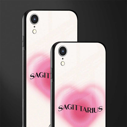 sagittarius minimalistic glass case for iphone xr image-2