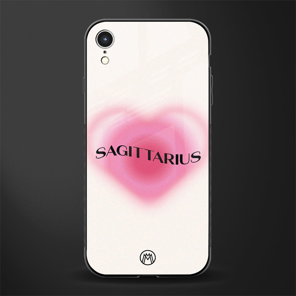 sagittarius minimalistic glass case for iphone xr image