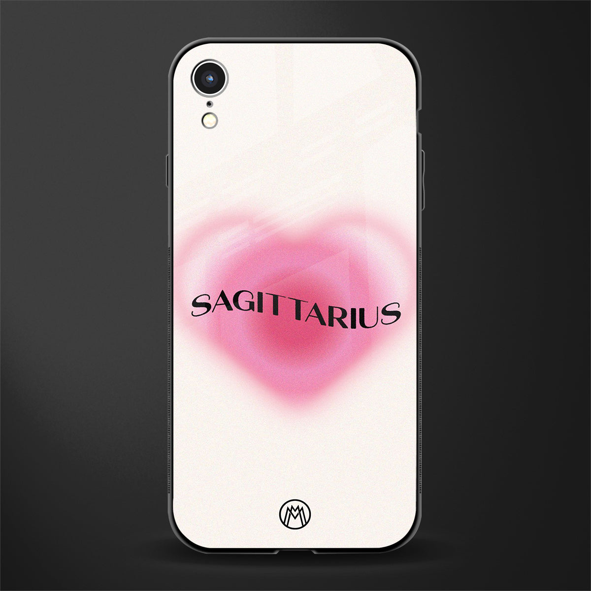 sagittarius minimalistic glass case for iphone xr image