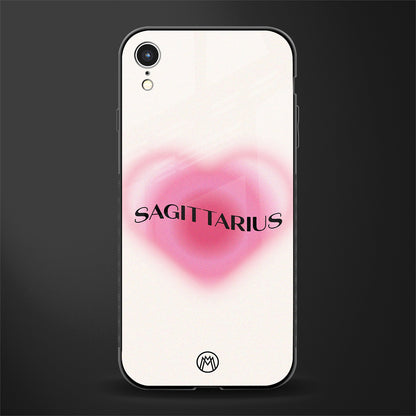 sagittarius minimalistic glass case for iphone xr image