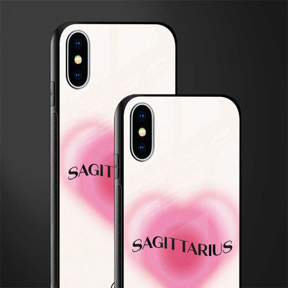 sagittarius minimalistic glass case for iphone xs image-2