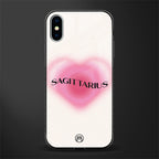 sagittarius minimalistic glass case for iphone xs image