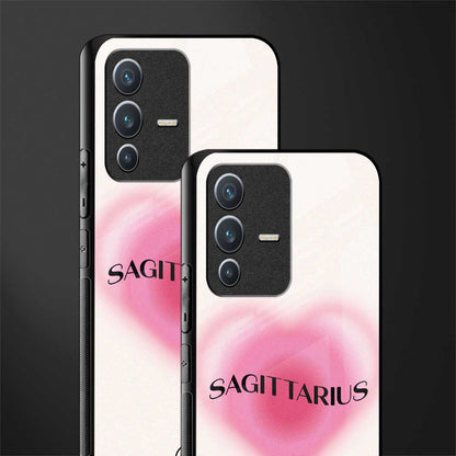 sagittarius minimalistic glass case for vivo v23 5g image-2