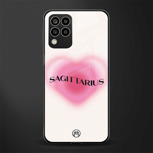 sagittarius minimalistic back phone cover | glass case for samsung galaxy m33 5g