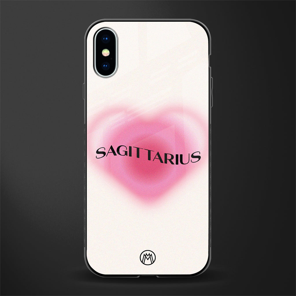 sagittarius minimalistic glass case for iphone x image