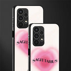 sagittarius minimalistic back phone cover | glass case for samsung galaxy a13 4g
