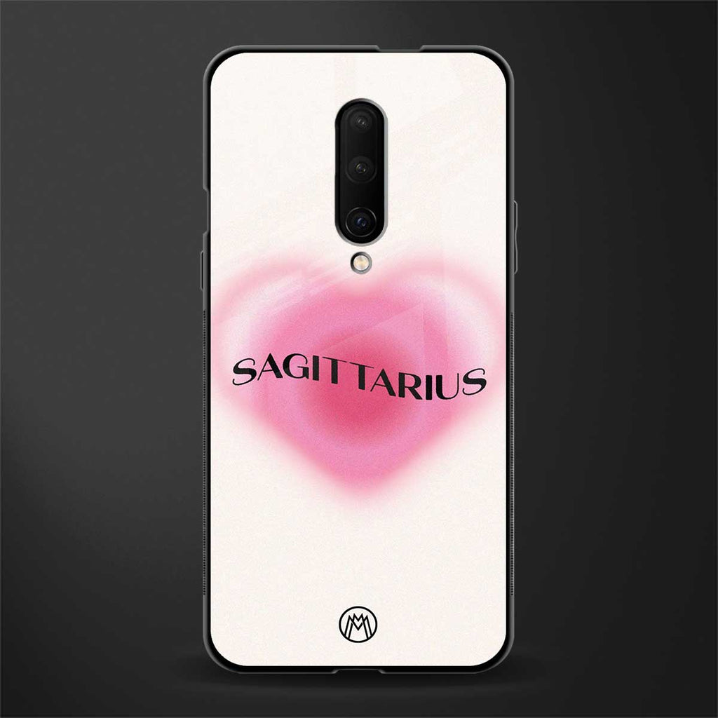 sagittarius minimalistic glass case for oneplus 7 pro image