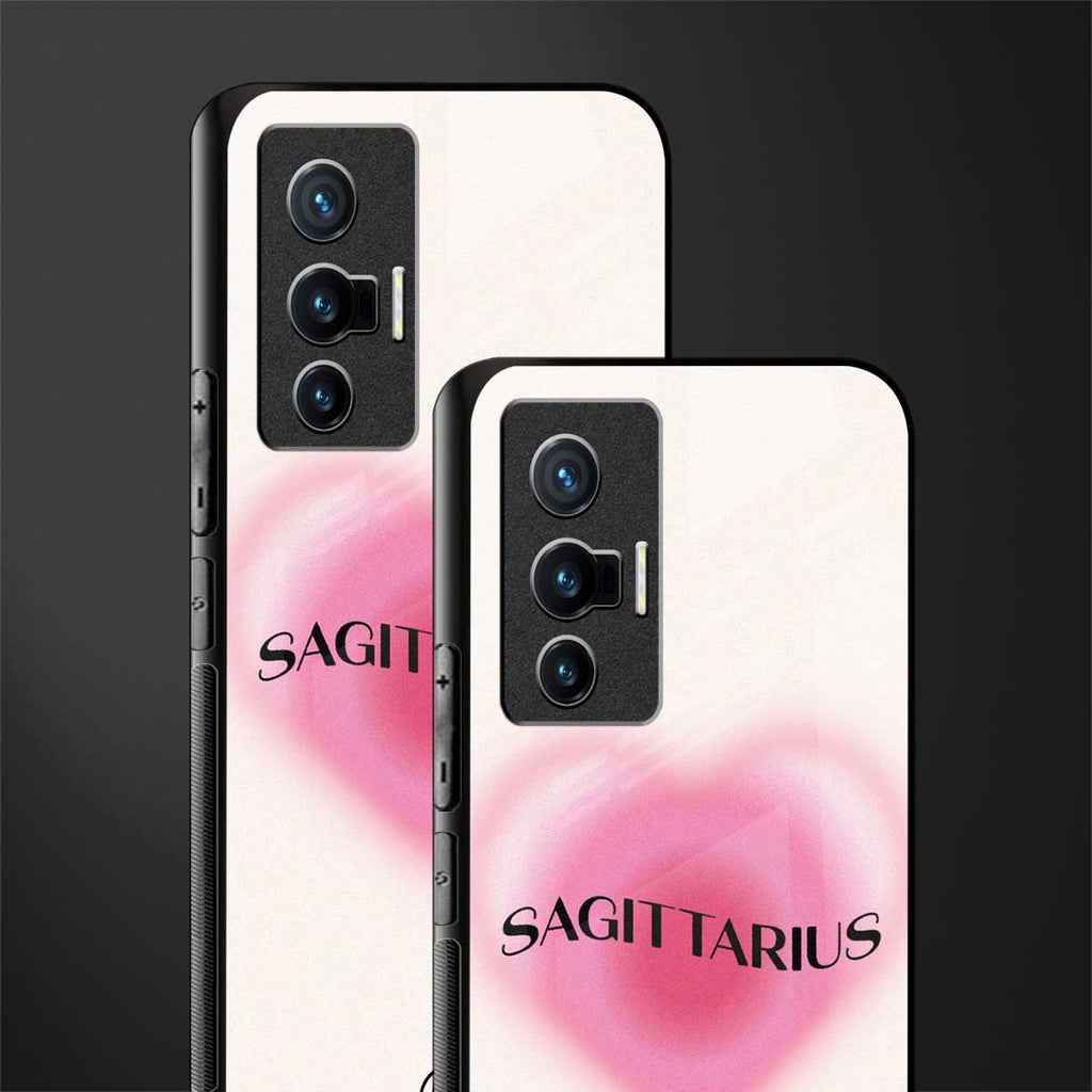 sagittarius minimalistic glass case for vivo x70 image-2