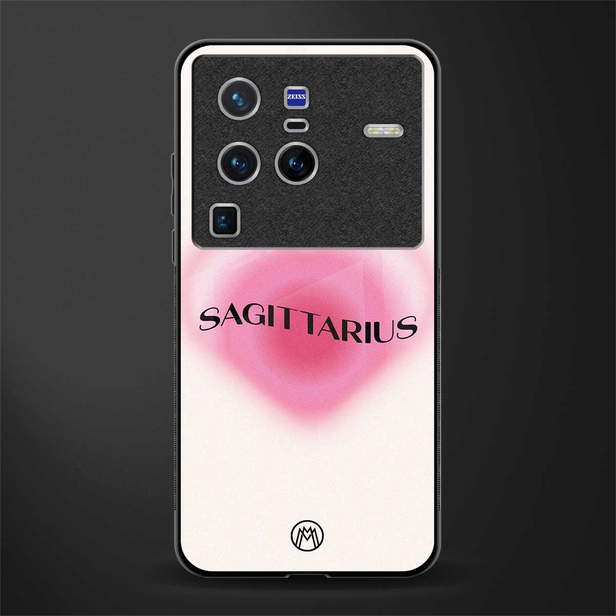 sagittarius minimalistic glass case for vivo x80 pro 5g image