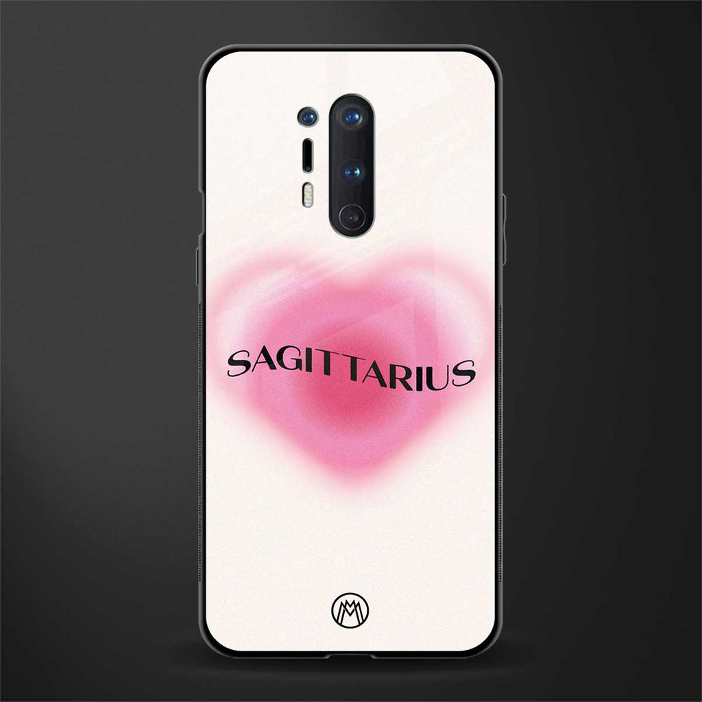 sagittarius minimalistic glass case for oneplus 8 pro image