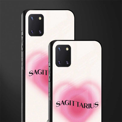 sagittarius minimalistic glass case for samsung a81 image-2