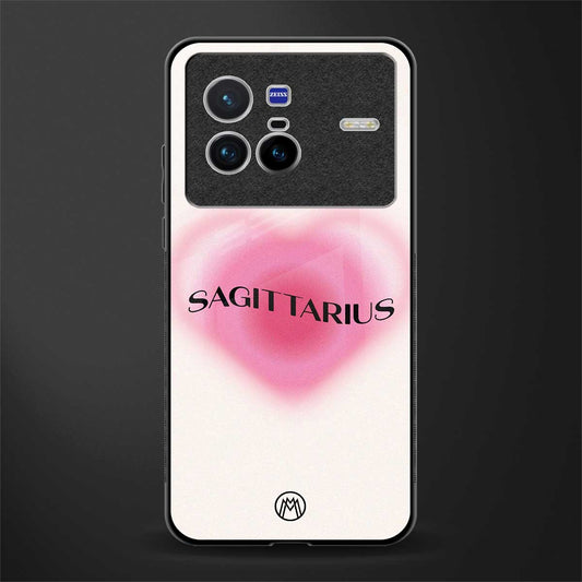 sagittarius minimalistic glass case for vivo x80 image