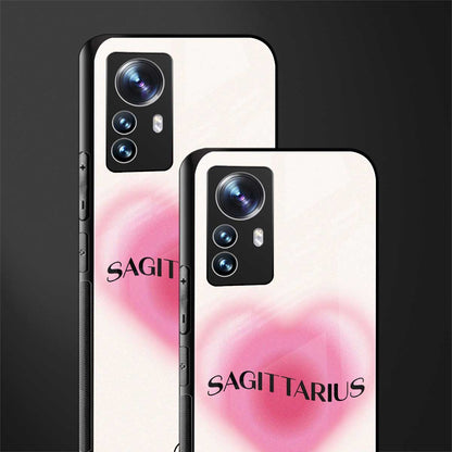 sagittarius minimalistic back phone cover | glass case for xiaomi 12 pro