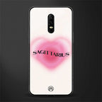 sagittarius minimalistic glass case for oneplus 6 image