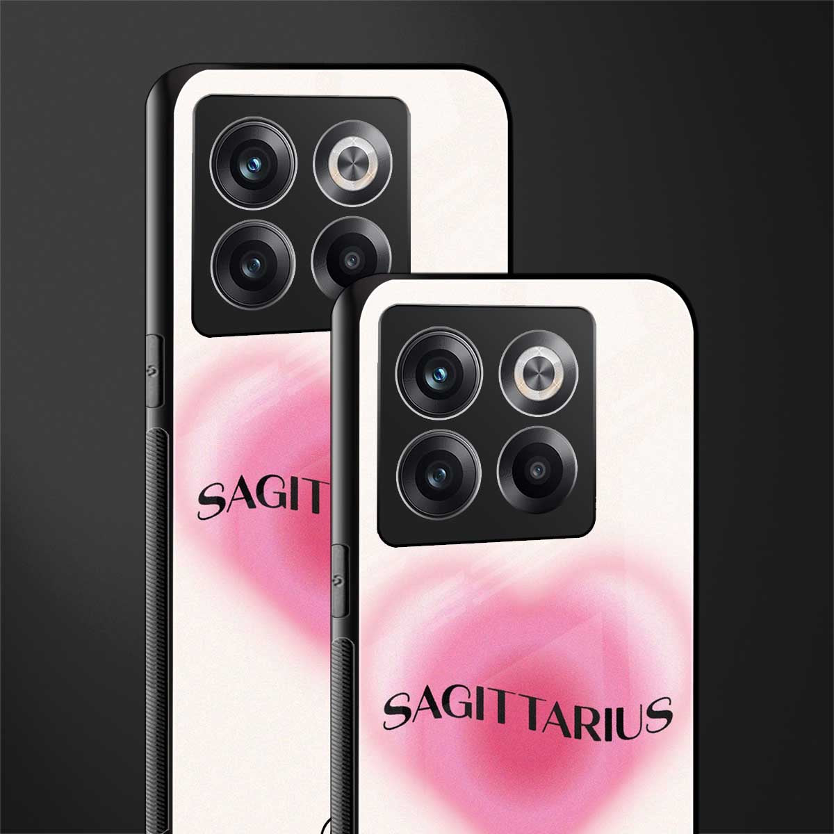 sagittarius minimalistic back phone cover | glass case for oneplus 10t