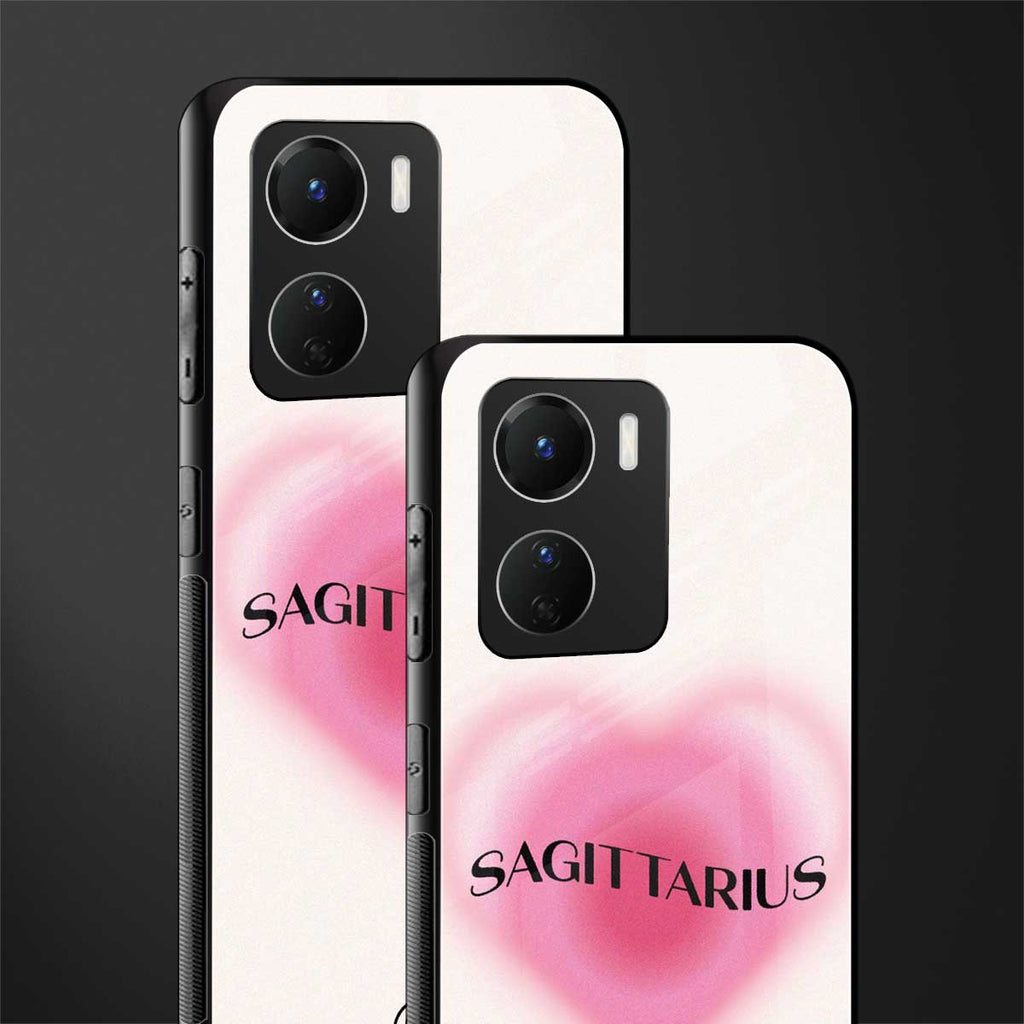 sagittarius minimalistic back phone cover | glass case for vivo y16