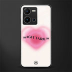 sagittarius minimalistic back phone cover | glass case for vivo y35 4g