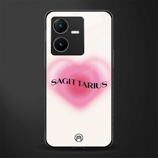 sagittarius minimalistic back phone cover | glass case for vivo y22