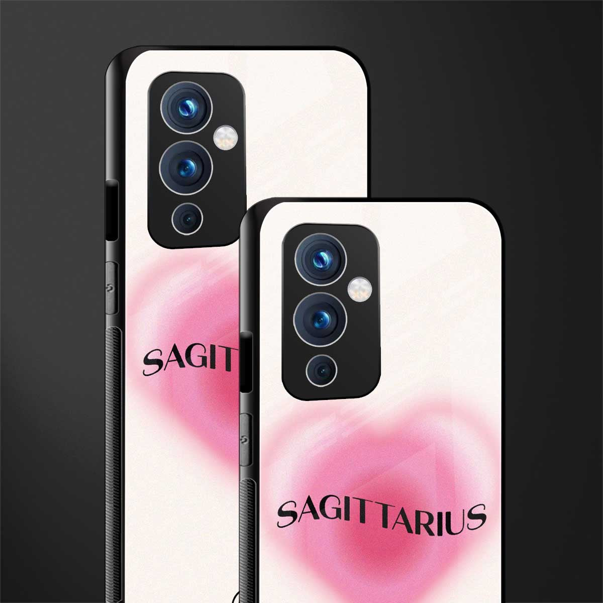 sagittarius minimalistic back phone cover | glass case for oneplus 9