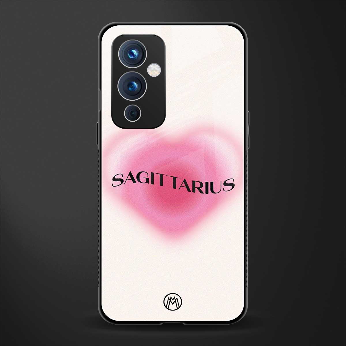 sagittarius minimalistic back phone cover | glass case for oneplus 9