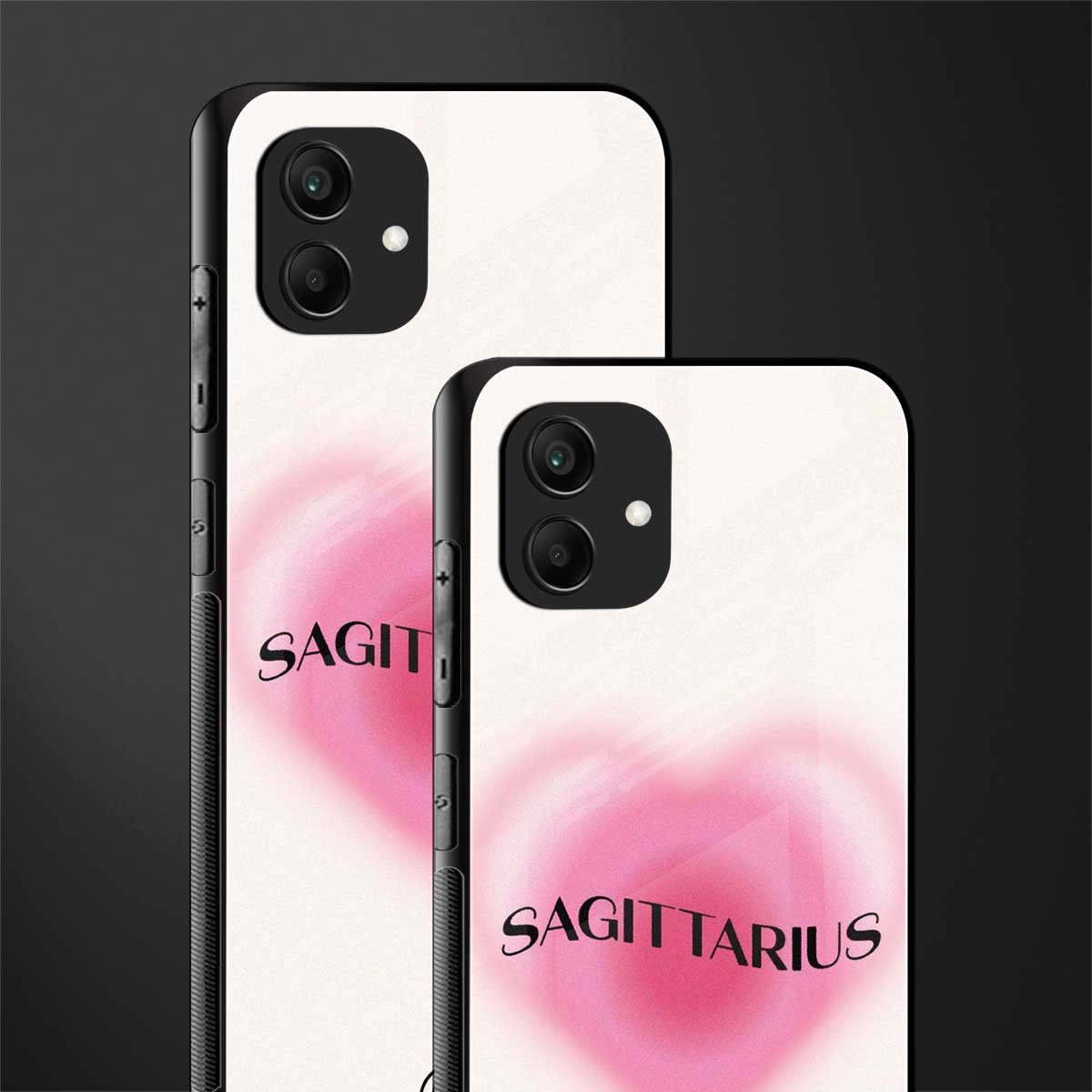 sagittarius minimalistic back phone cover | glass case for samsung galaxy a04