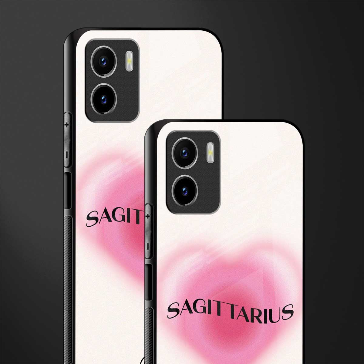 sagittarius minimalistic back phone cover | glass case for vivo y72