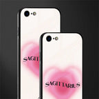 sagittarius minimalistic glass case for iphone se 2020 image-2