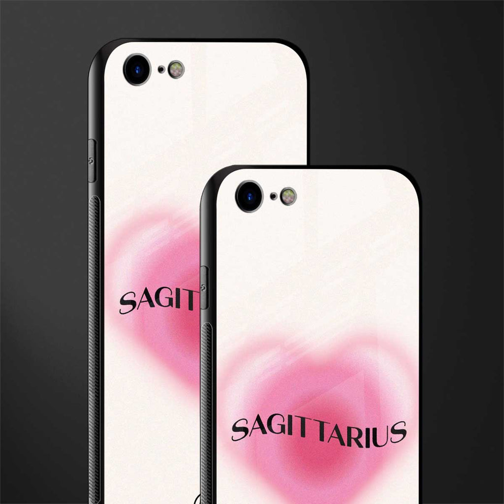 sagittarius minimalistic glass case for iphone 8 image-2