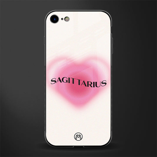 sagittarius minimalistic glass case for iphone 7 image