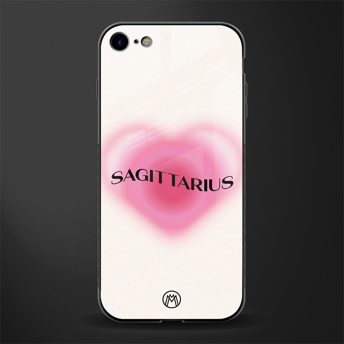 sagittarius minimalistic glass case for iphone se 2020 image