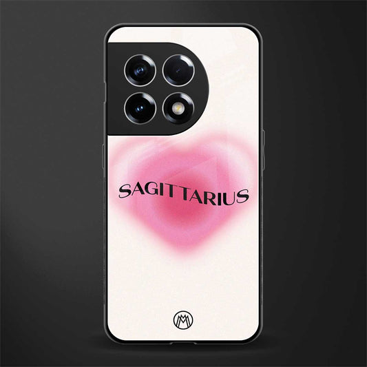 sagittarius minimalistic back phone cover | glass case for oneplus 11r