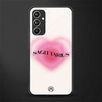 sagittarius minimalistic back phone cover | glass case for samsung galaxy a54 5g