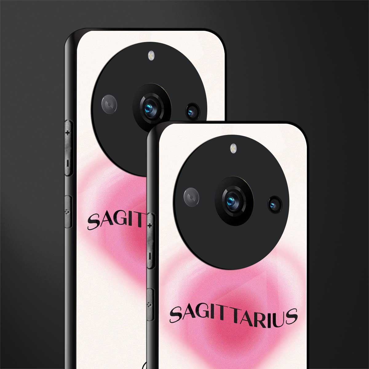 sagittarius minimalistic back phone cover | glass case for realme 11 pro 5g