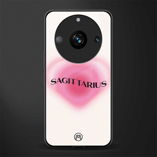 sagittarius minimalistic back phone cover | glass case for realme 11 pro 5g