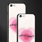 sagittarius minimalistic glass case for iphone 6s image-2