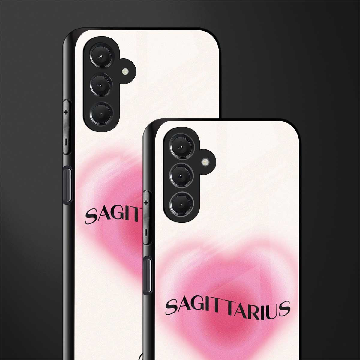 sagittarius minimalistic back phone cover | glass case for samsun galaxy a24 4g