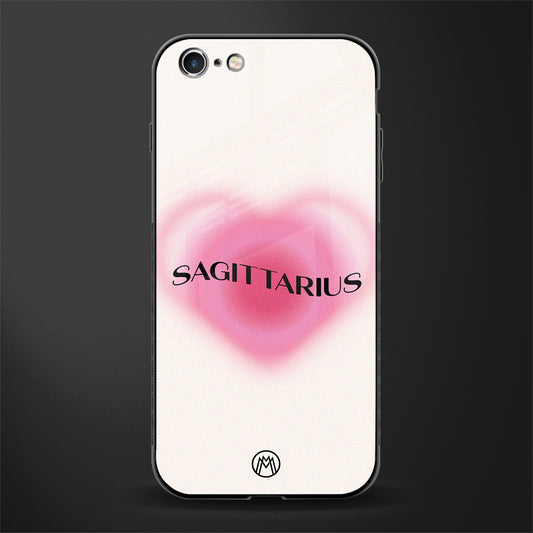 sagittarius minimalistic glass case for iphone 6 image