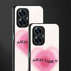 sagittarius minimalistic back phone cover | glass case for realme c55