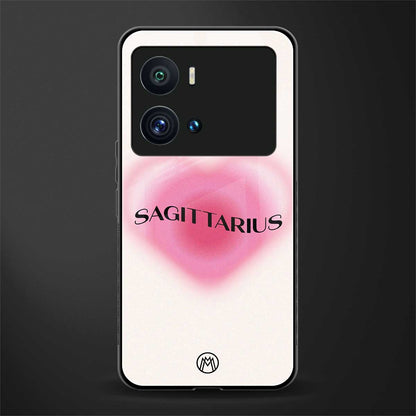 sagittarius minimalistic back phone cover | glass case for iQOO 9 Pro