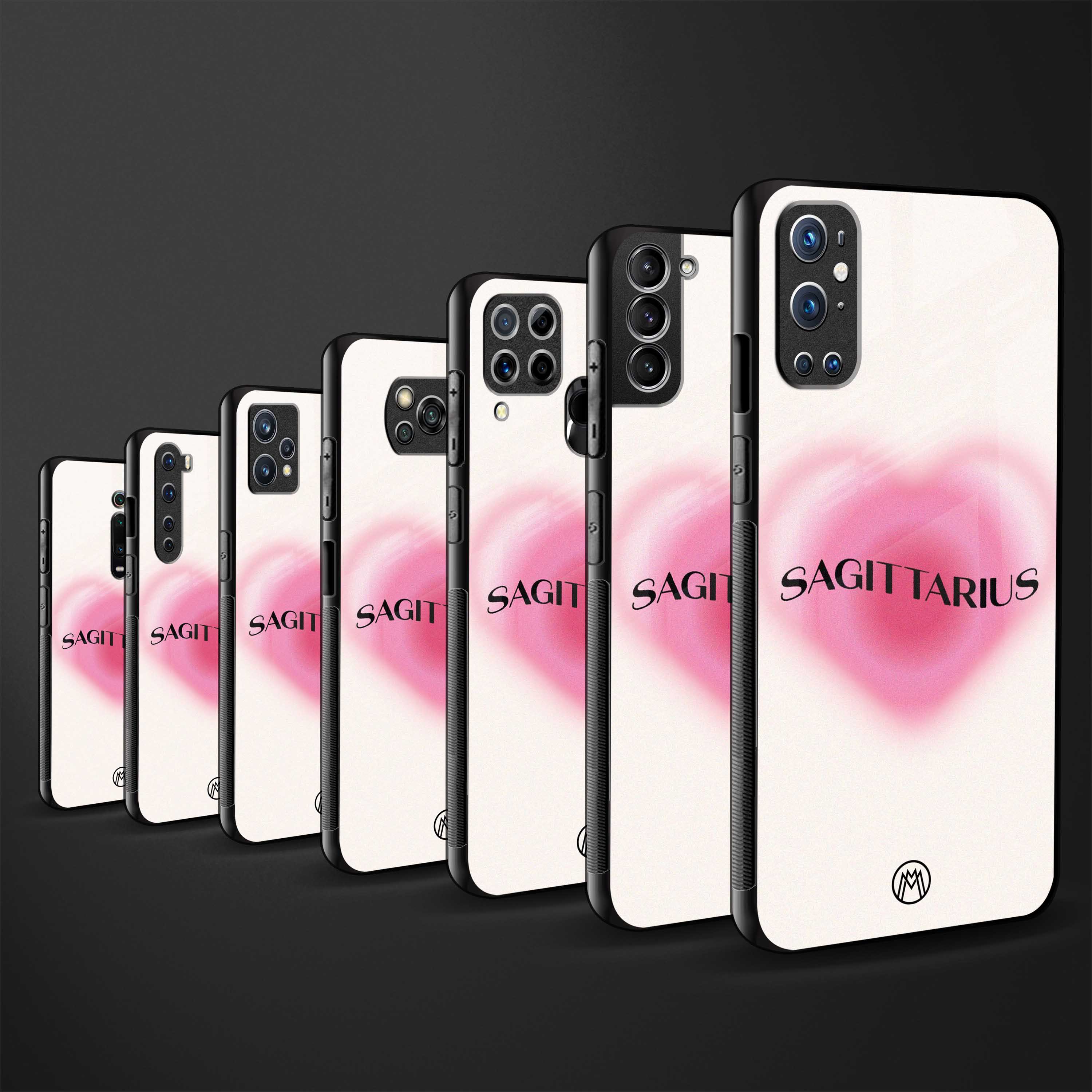 sagittarius minimalistic back phone cover | glass case for redmi note 11 pro plus 4g/5g