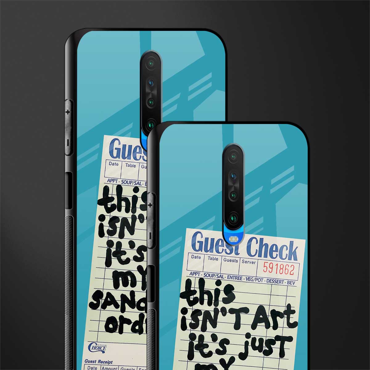 sandwich order glass case for poco x2 image-2