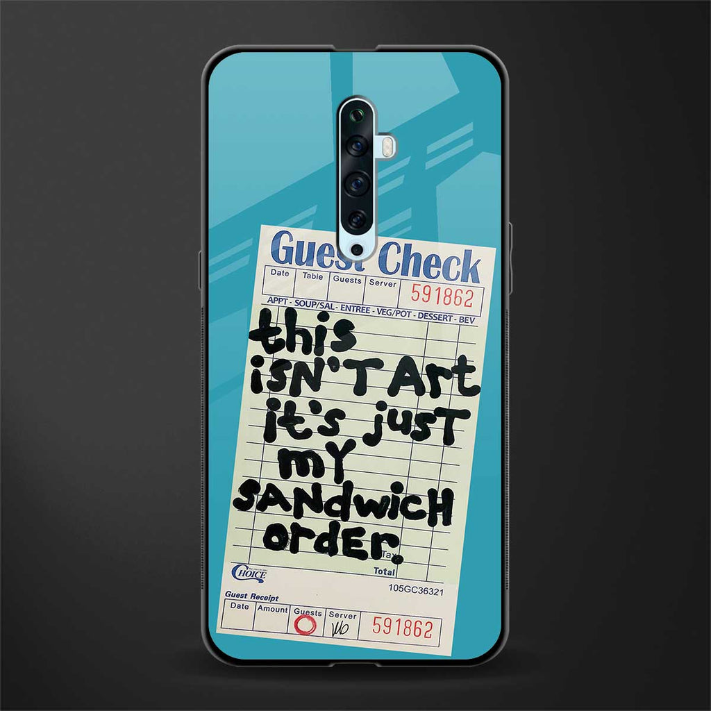 sandwich order glass case for oppo reno 2z image