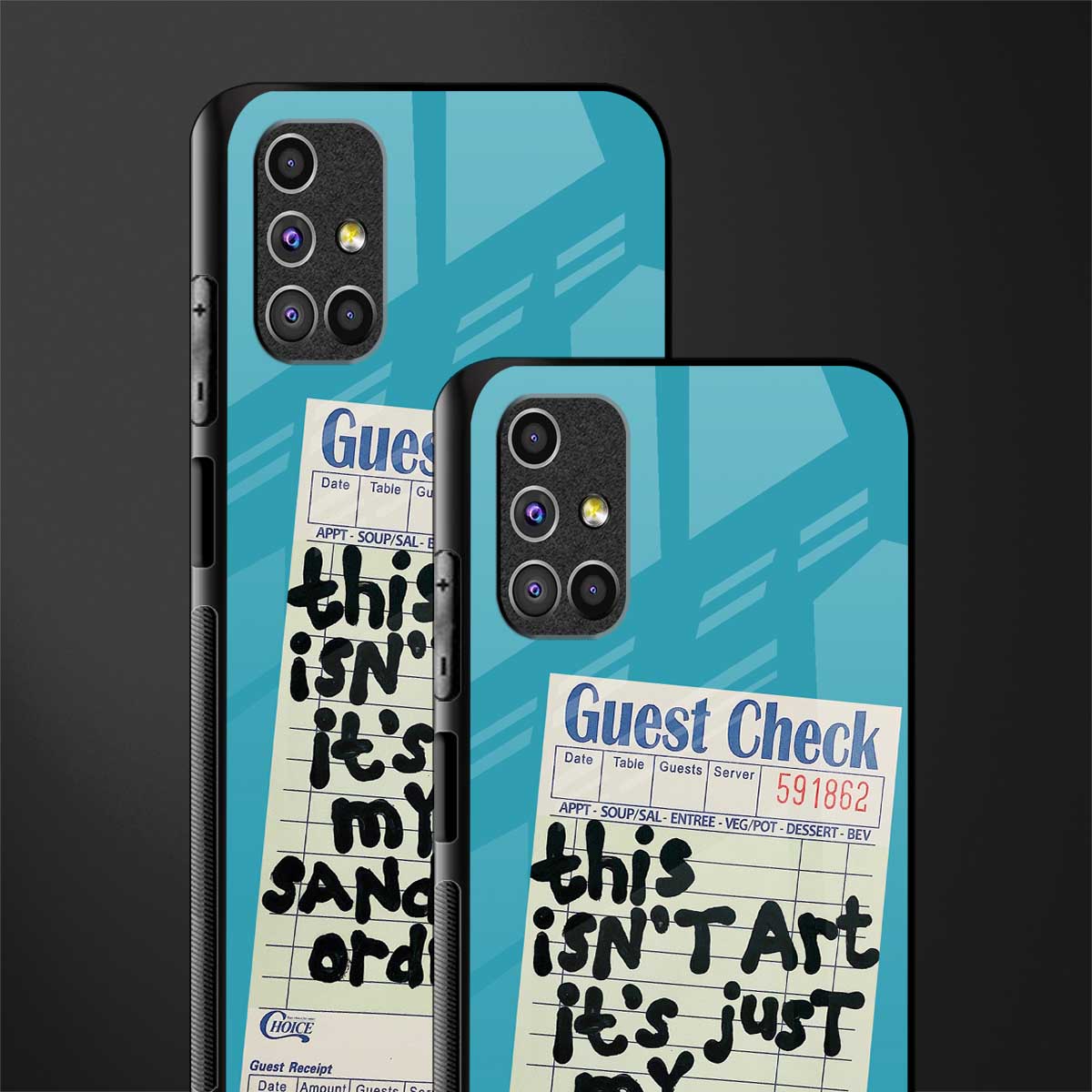 sandwich order glass case for samsung galaxy m31s image-2