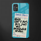 sandwich order glass case for samsung galaxy m51 image