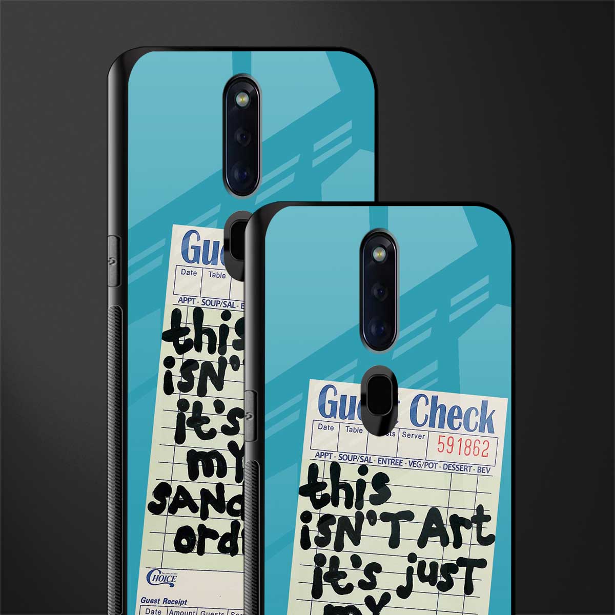 sandwich order glass case for oppo f11 pro image-2