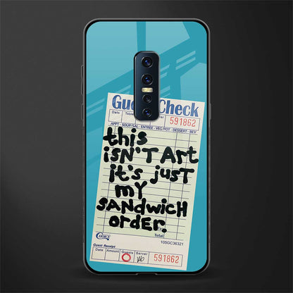 sandwich order glass case for vivo v17 pro image