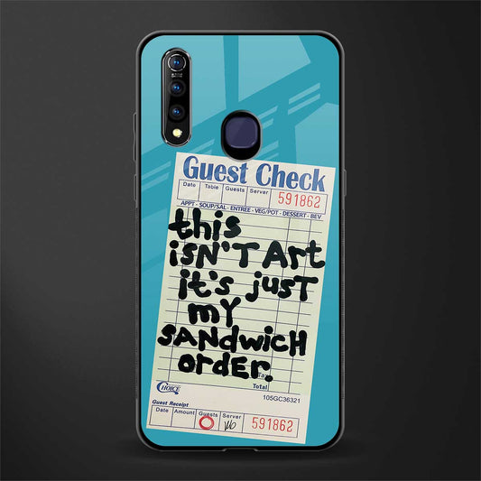 sandwich order glass case for vivo z1 pro image