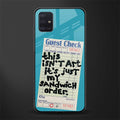 sandwich order glass case for samsung galaxy a71 image
