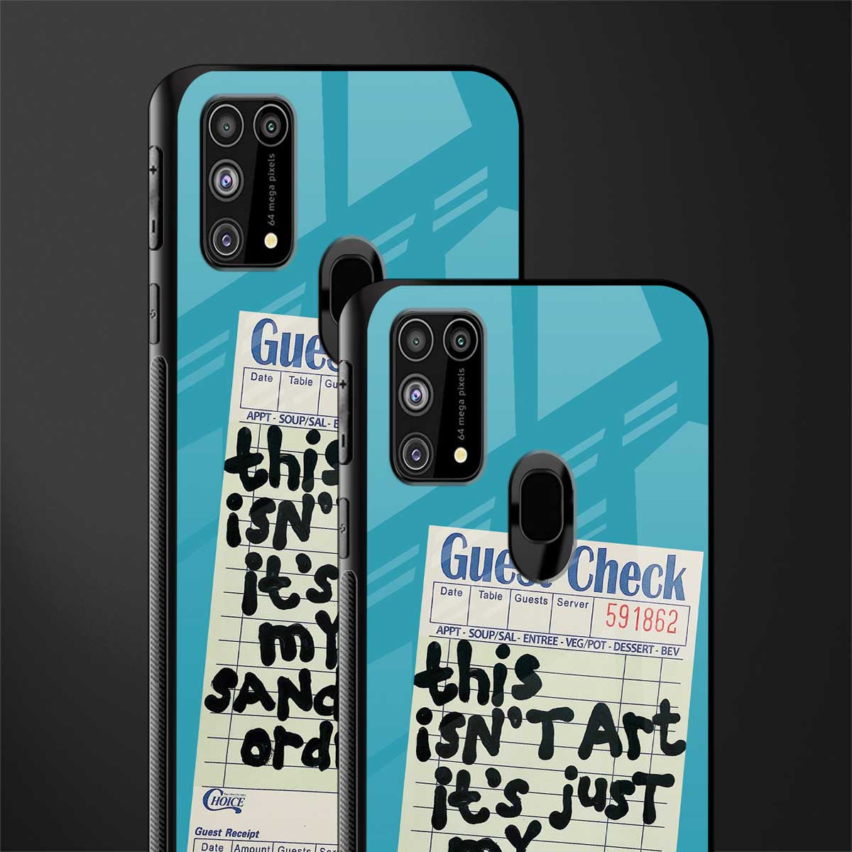 sandwich order glass case for samsung galaxy m31 prime edition image-2